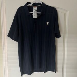 GAME POINT SEAMLESS POLO XL BLUE ATHLETIC POLO